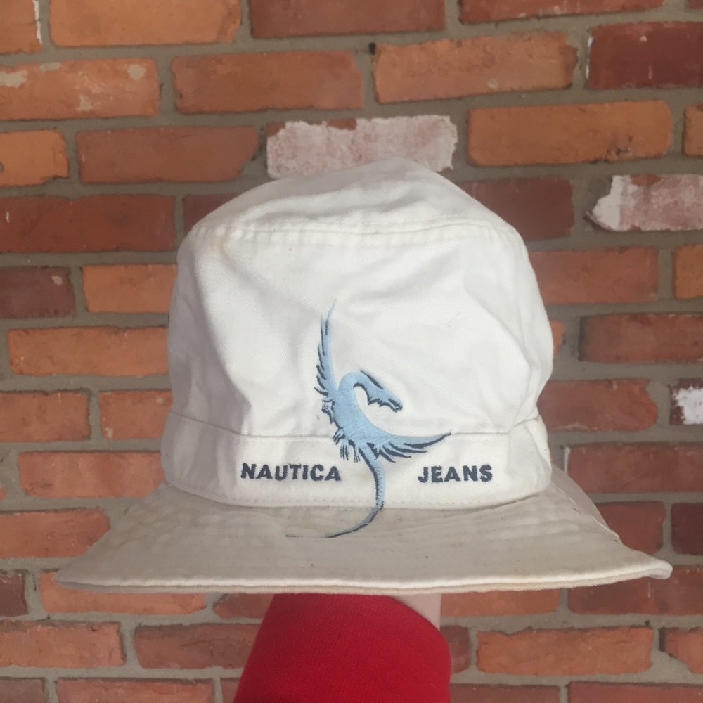 Vintage nautica bucket hat S/M